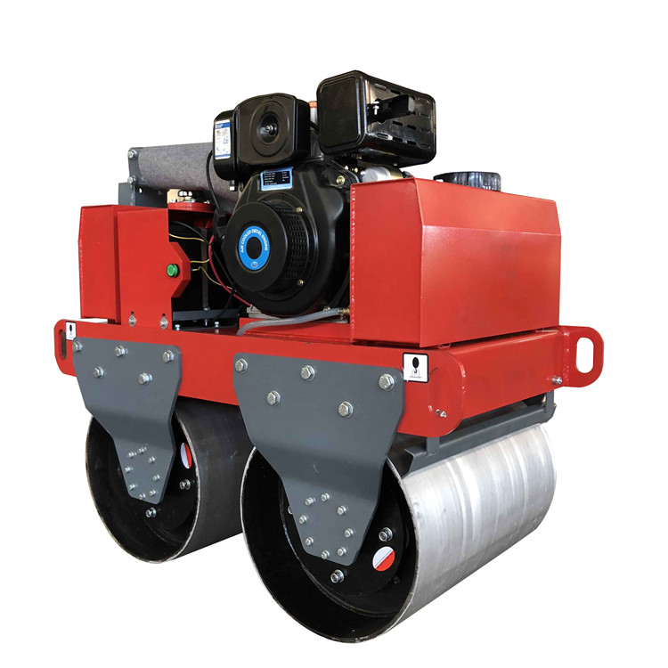 Walking type Road Roller With Mini Tandem Double Drum