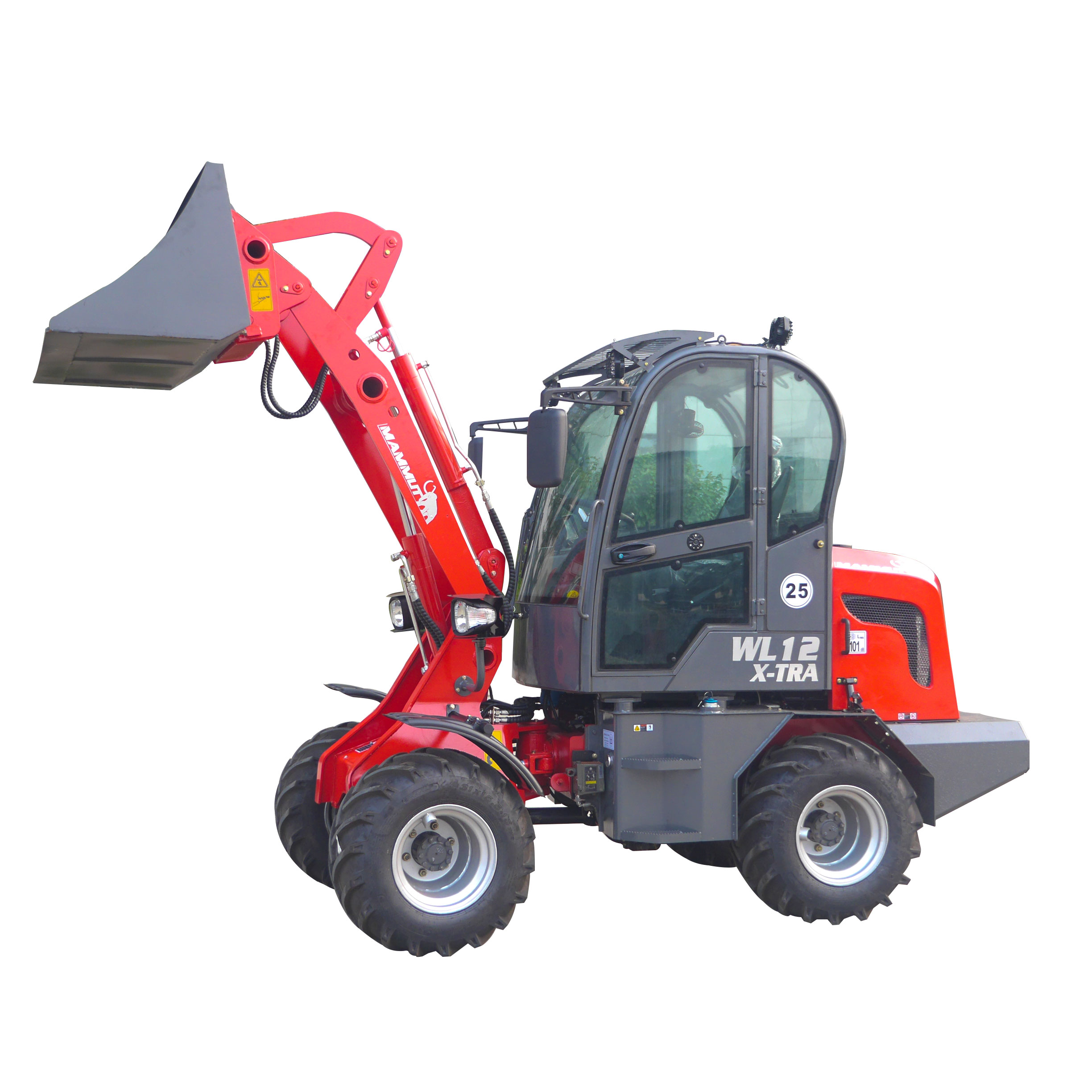 China hydraulic backhoe loader mini wheel loader digger for sale
