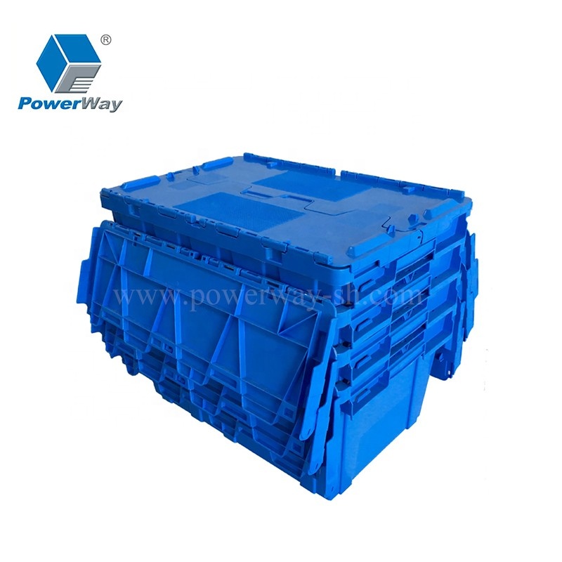 Turnover heavy duty tote box large moving containers plastic storage turnover box