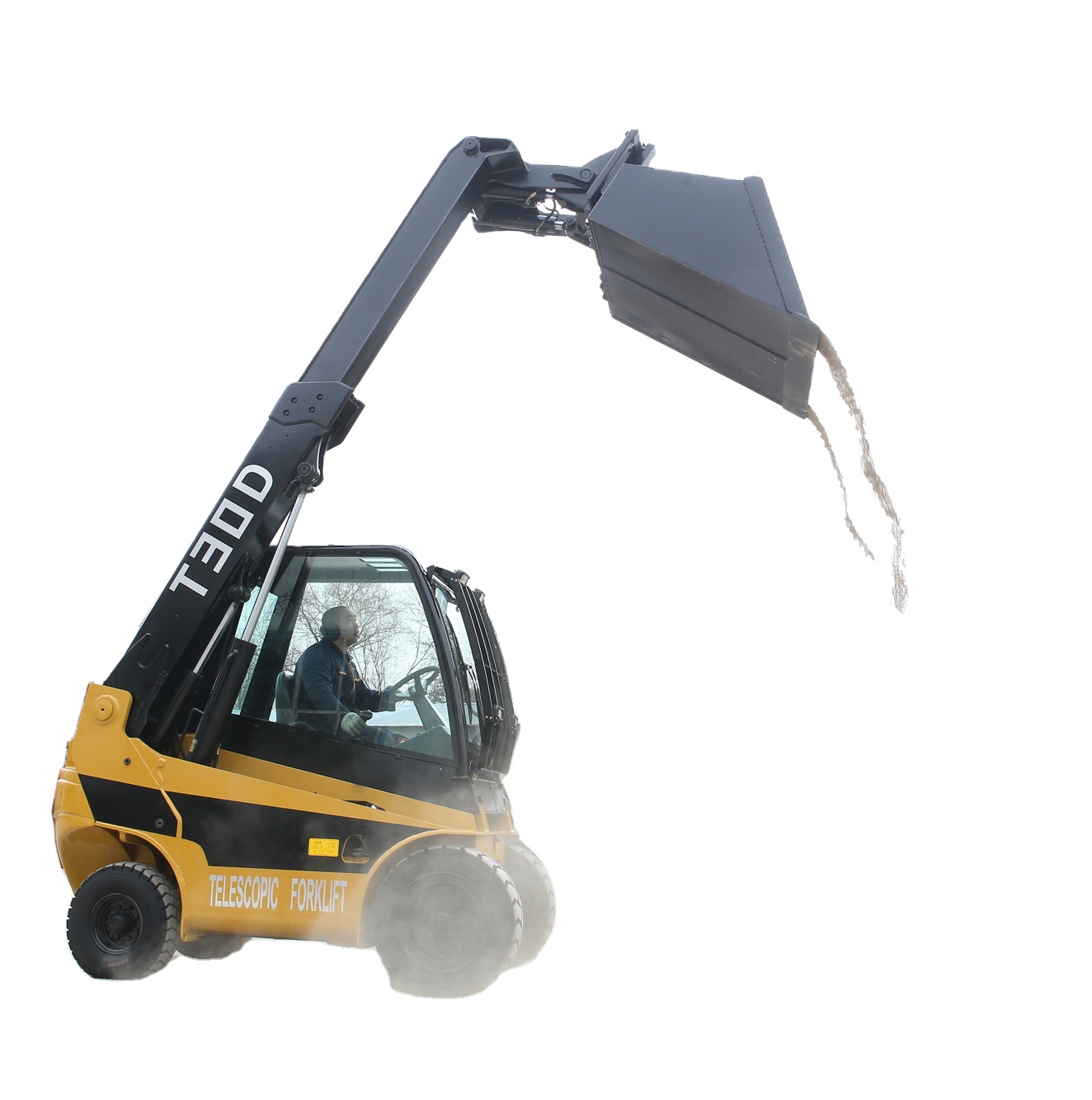 Small Telehandler telescopic forklift with different attachments farm and agriculture machinery 2500kg 3000kg 