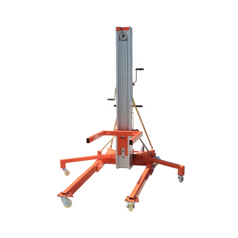 Portable CE Approved Aluminum Alloy Manual Lifting Platform