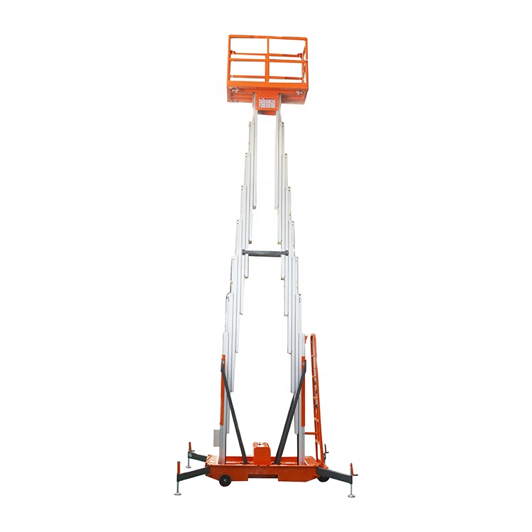 Double Masts Aluminum Hydraulic Man Lift with Ce Certificate