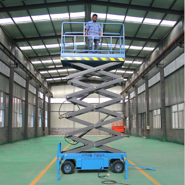 Factory price hydraulic 6m height manlift platform electric mobile scissor lift 