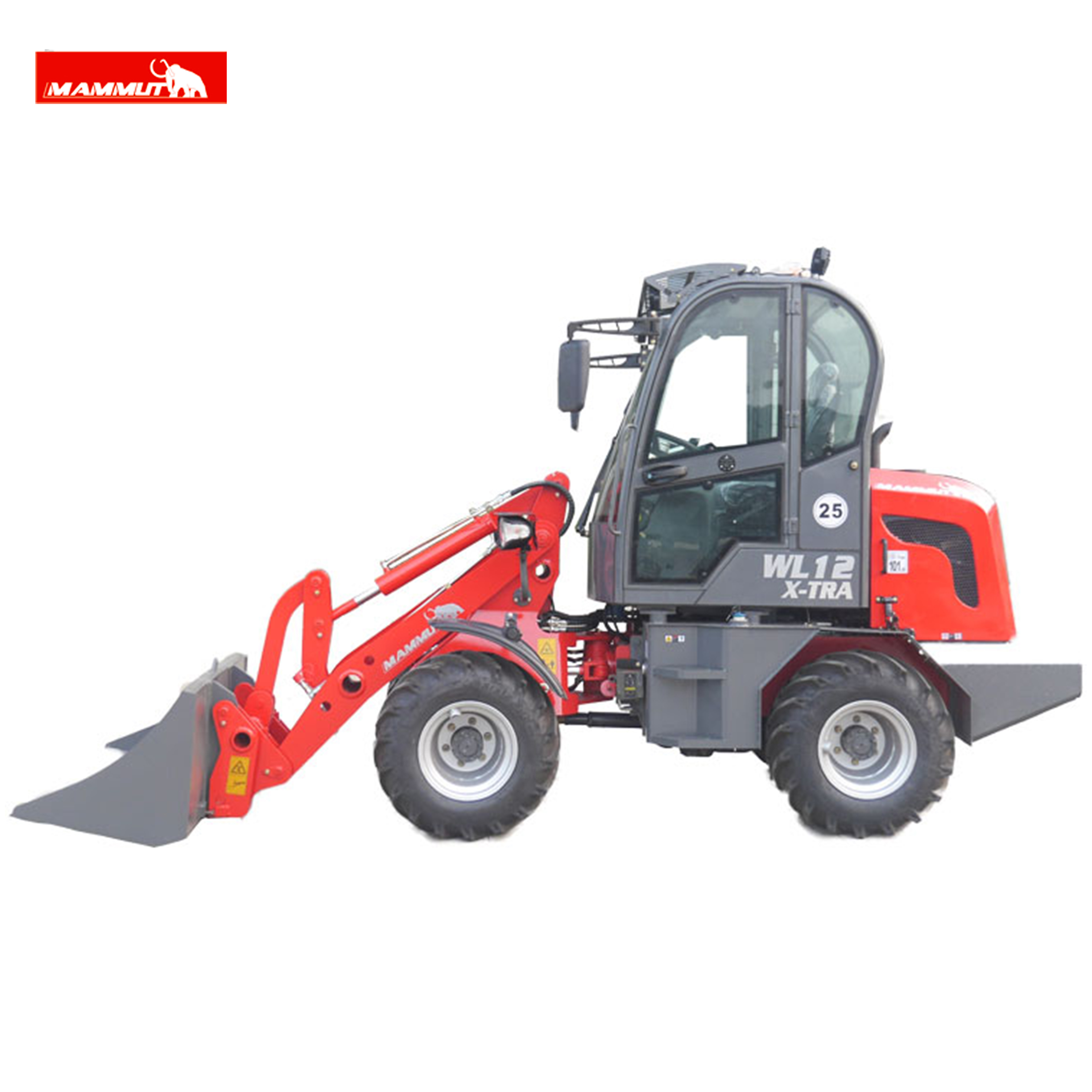 China hydraulic backhoe loader mini wheel loader digger for sale