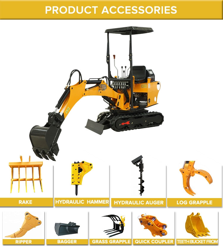 JKW-08 Hot Sale Newly Designed Digging Machine Multi-Function Small Mini 1 Ton Hydraulic Crawler Excavator